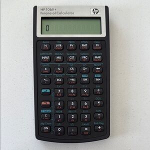HP 10bII+ Black Financial Calculator